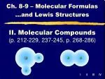 Understanding Molecular Formulas and Lewis Structures for Molecular Compounds - slide 1
