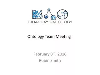 Ontology Team Meeting