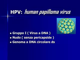 HPV: human papilloma virus