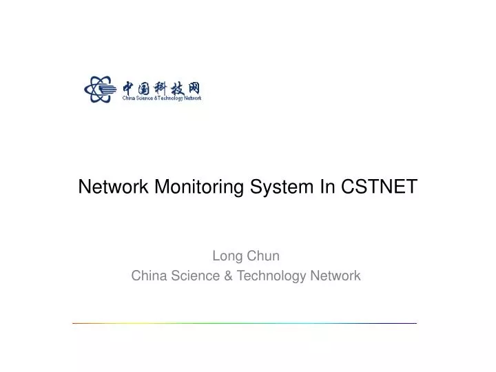 network monitoring system in cstnet
