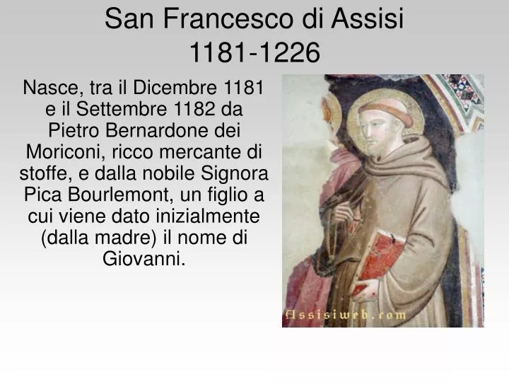 san francesco di assisi 1181 1226