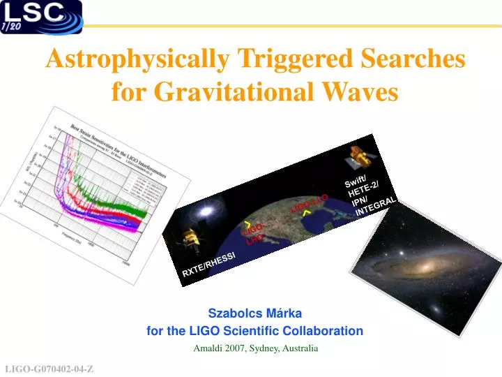 astrophysically triggered searches for gravitational waves