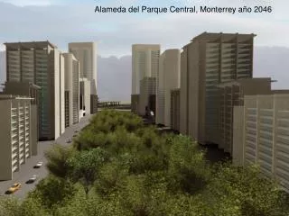Alameda del Parque Central, Monterrey año 2046