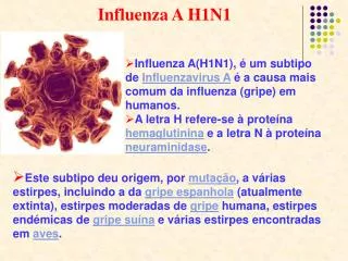 Influenza A H1N1