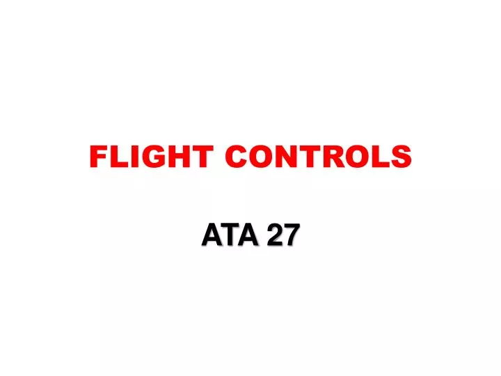 flight controls