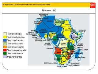 África en 1913