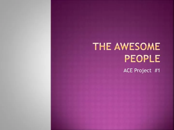the awesome people