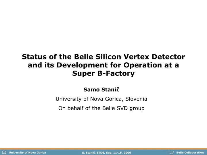 status of the belle silicon vertex detector and its development for operation at a super b factory