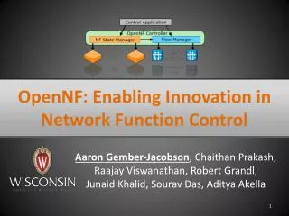 OpenNF : Enabling Innovation in Network Function Control