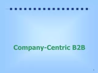 Company-Centric B2B