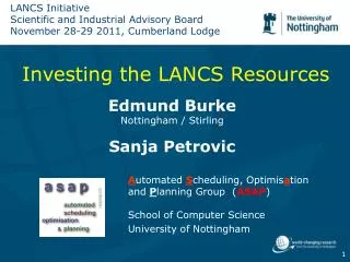 Investing the LANCS Resources