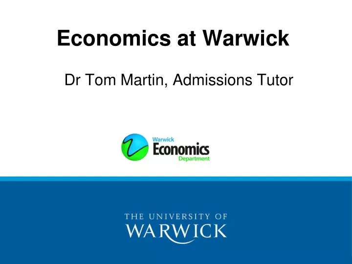 economics at warwick