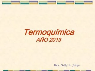 Termoquímica AÑO 2013