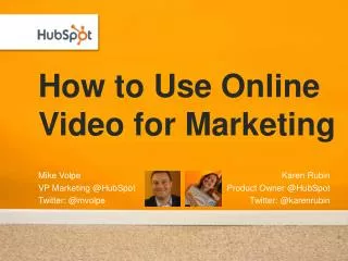 How to Use Online Video for Marketing