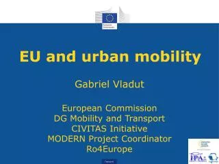 EU and urban mobility