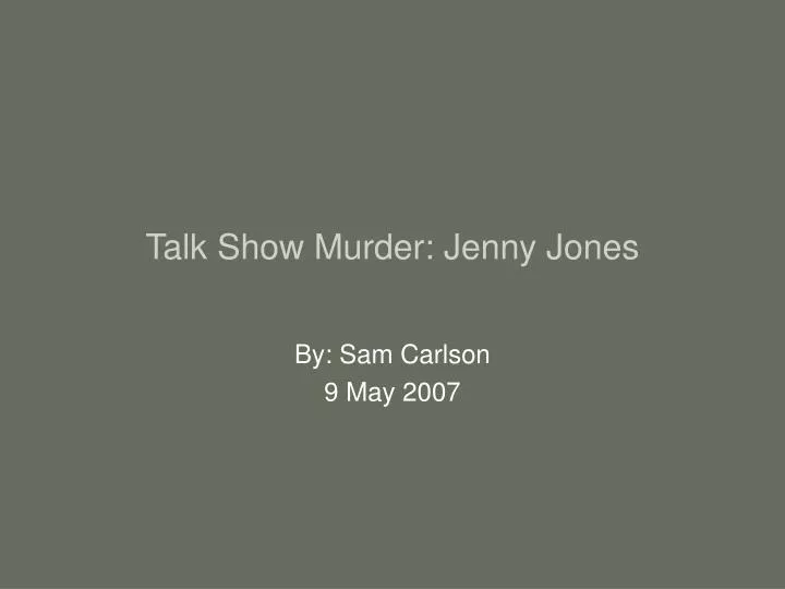 talk show murder jenny jones
