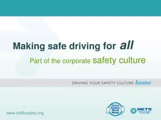 Making safe driving for all