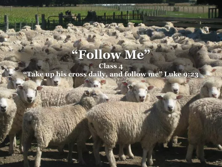 follow me class 4 take up his cross daily and follow me luke 9 23