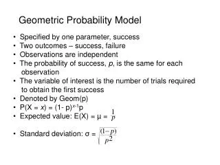 Geometric Probability Model