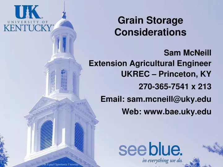 grain storage considerations