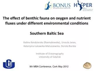 The effect of benthic fauna on oxygen and nutrient fluxes