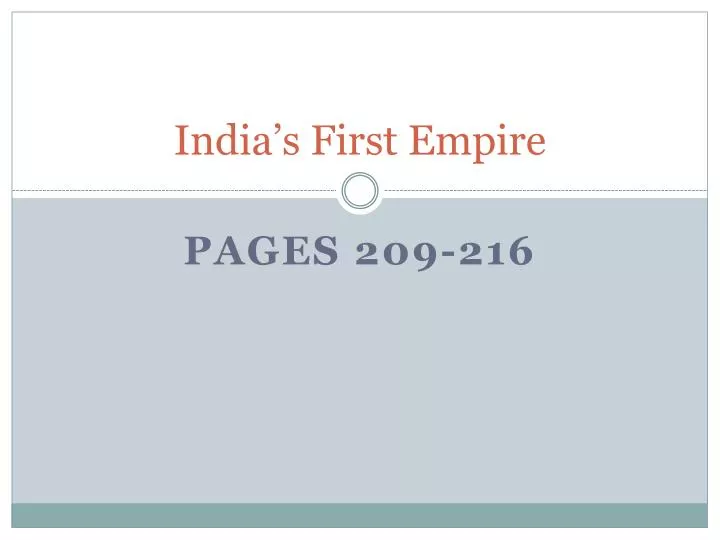 india s first empire