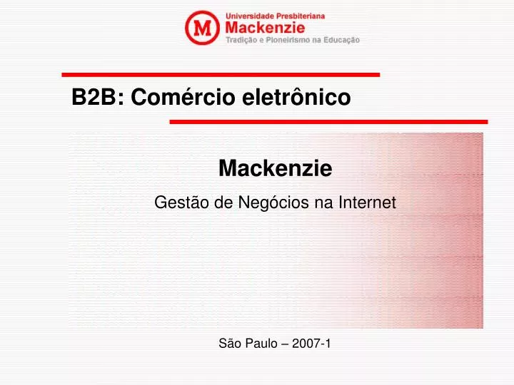 PPT - B2B: Comércio Eletrônico PowerPoint Presentation, Free Download ...