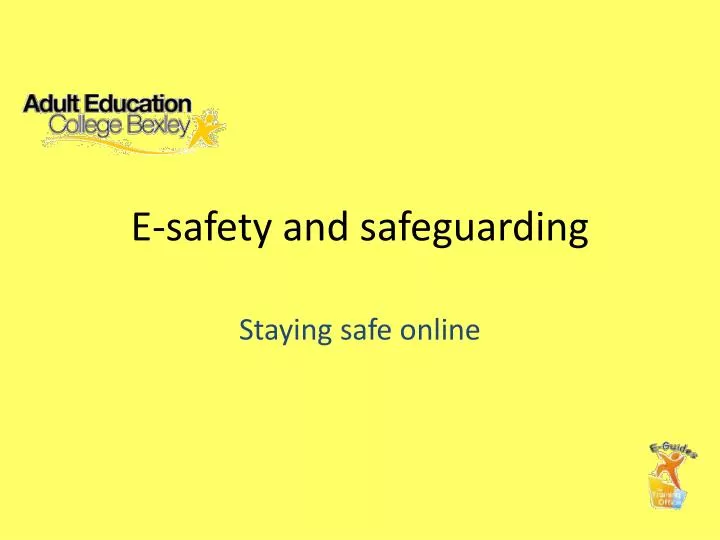 e safety and safeguarding