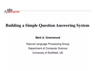 Building a Simple Question Answering System