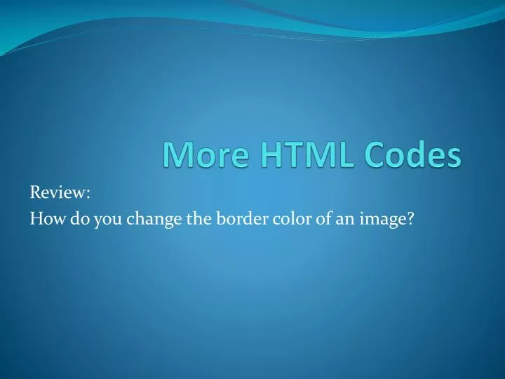 more html codes