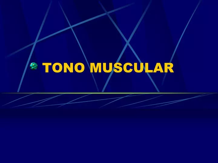 tono muscular