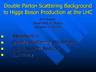 Double Parton Scattering Background to Higgs Boson Production at the LHC