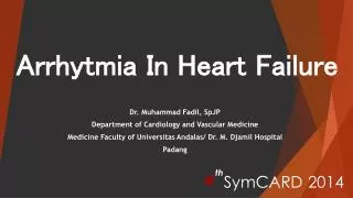 Arrhytmia In Heart Failure