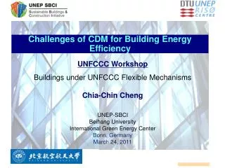 Challenges of CDM for Building Energy Efficiency