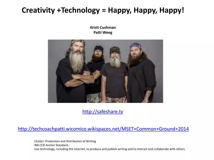 creativity technology happy happy happy kristi cushman patti weeg