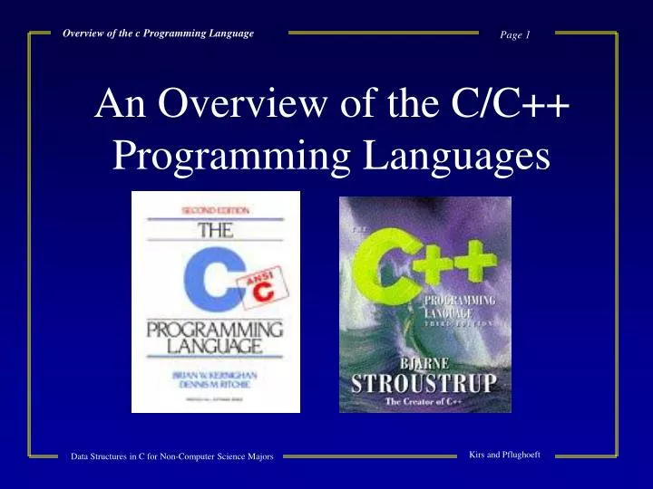 overview of the c programming language