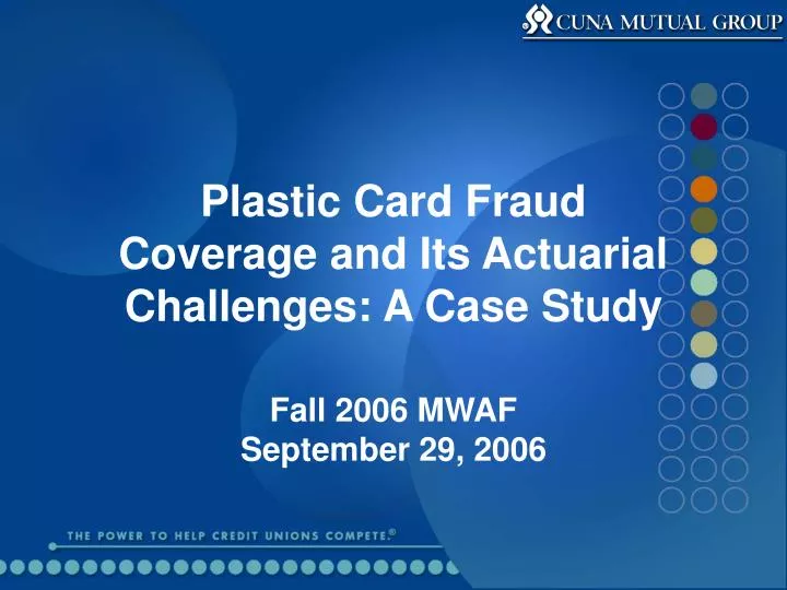 plastic card fraud coverage and its actuarial challenges a case study