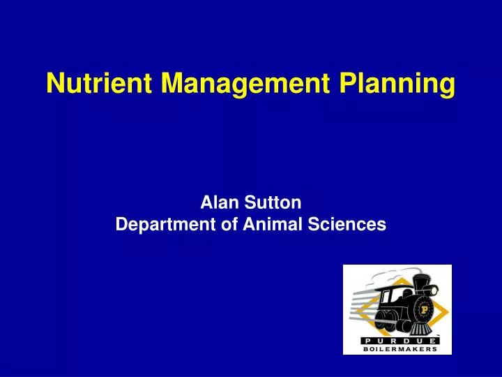nutrient management planning