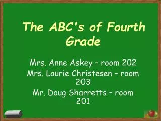 The ABC's of Fourth Grade