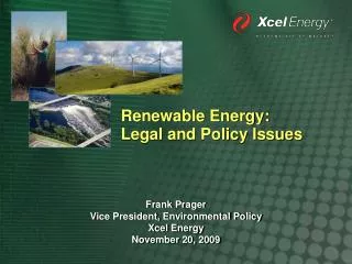 Renewable Energy: Legal and Policy Issues