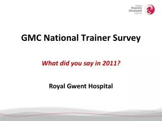 GMC National Trainer Survey
