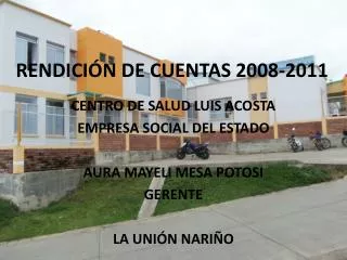 rendici n de cuentas 2008 2011