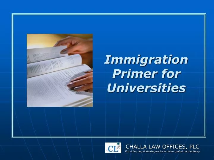 immigration primer for universities