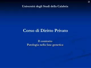 Università degli Studi della Calabria