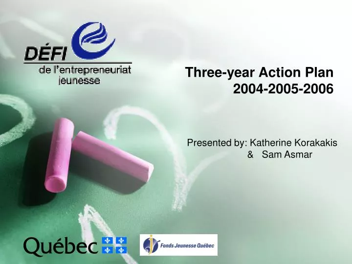 three year action plan 2004 2005 2006
