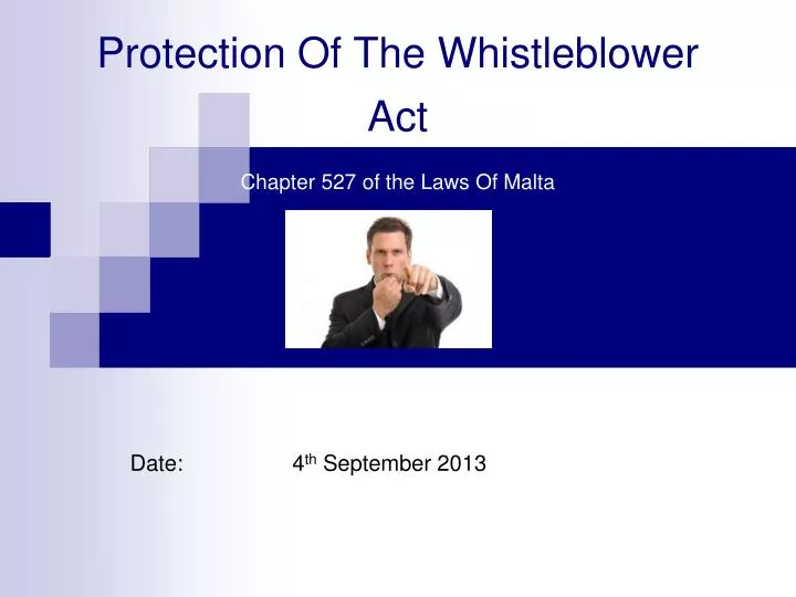 protection of the whistleblower act chapter 527 of the laws of malta