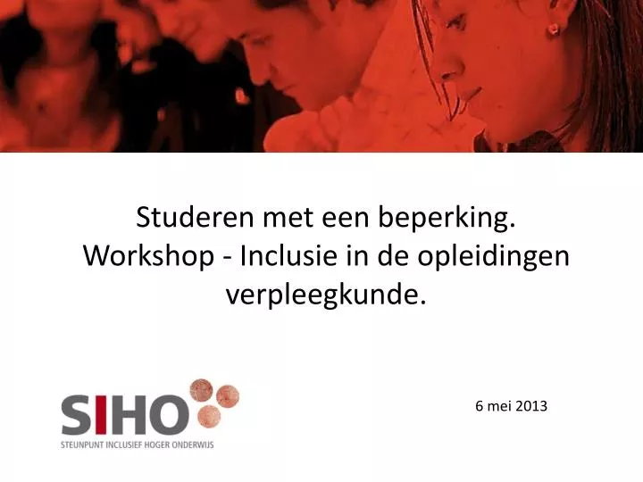 studeren met een beperking workshop inclusie in de opleidingen verpleegkunde