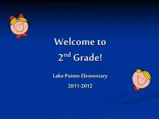 Welcome to 2 nd Grade!