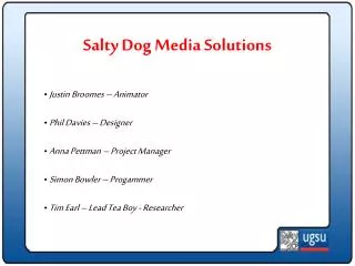 Salty Dog Media Solutions