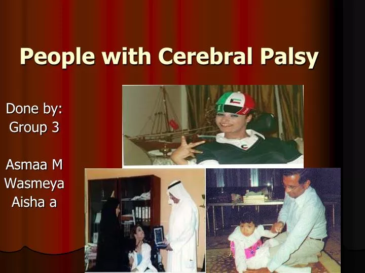 people with cerebral palsy